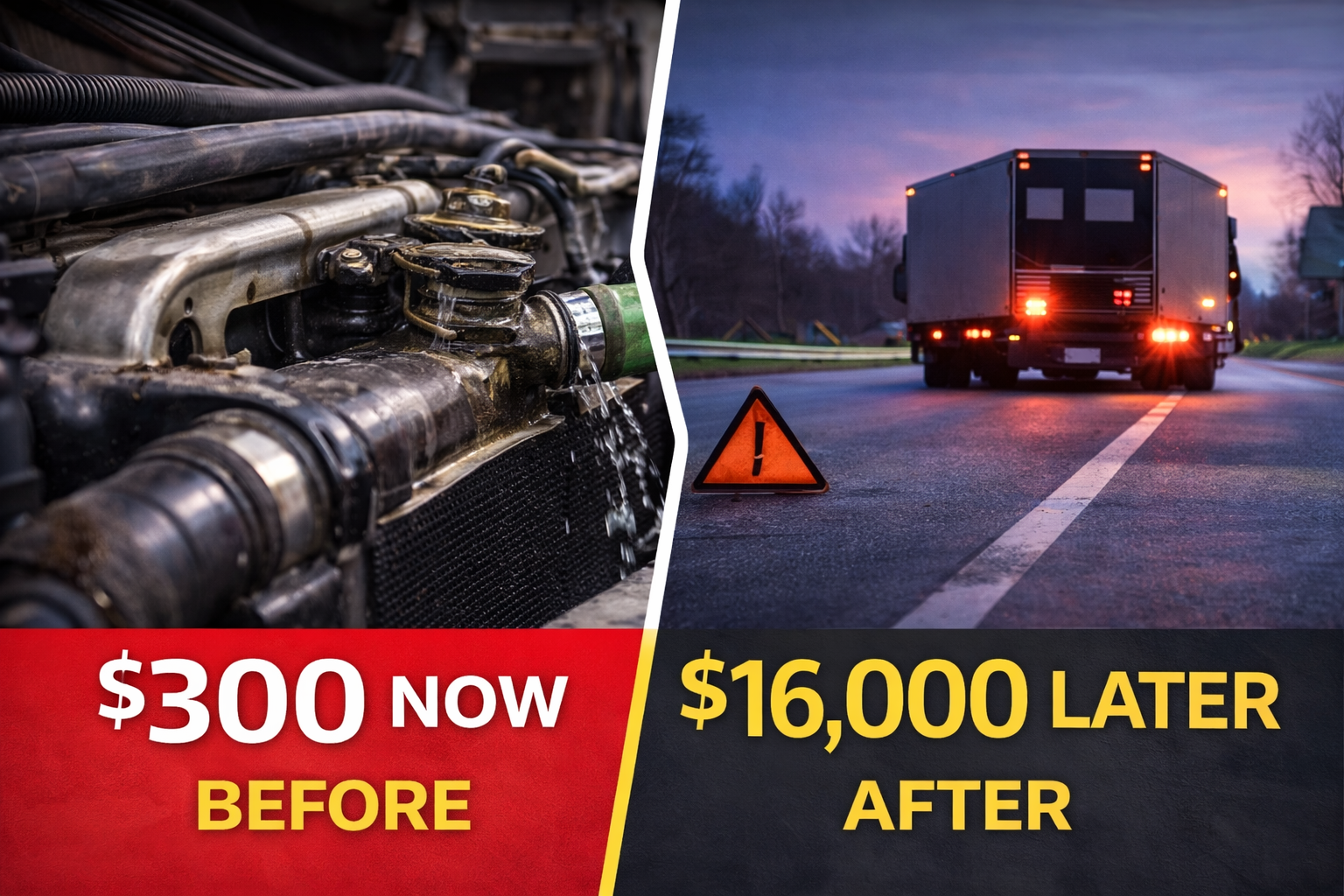 Coolant system repair service at STS Truck Services in Blair Nebraska